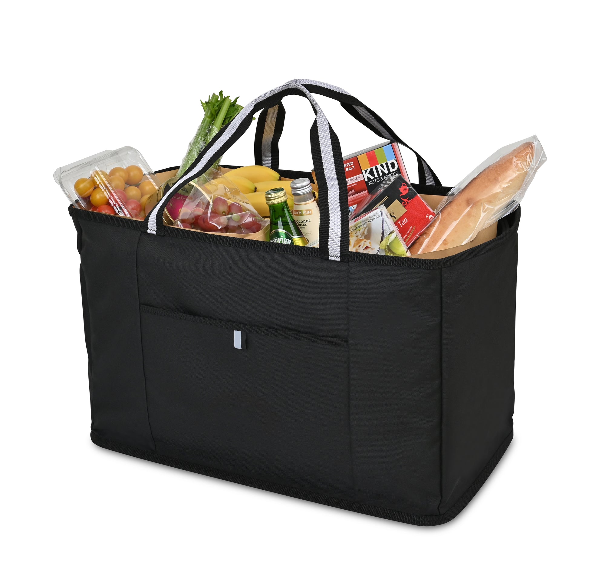 Black Structure Utility Tote plain