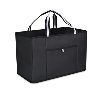 Black Structure Utility Tote plain