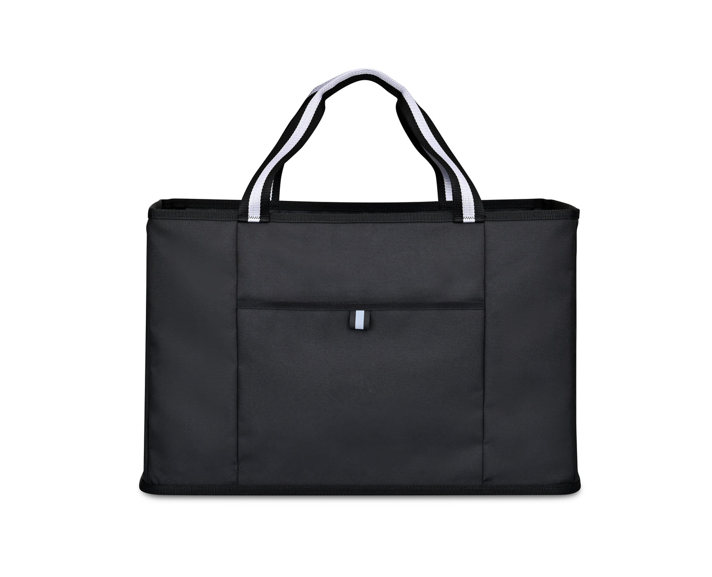 Black Structure Utility Tote plain