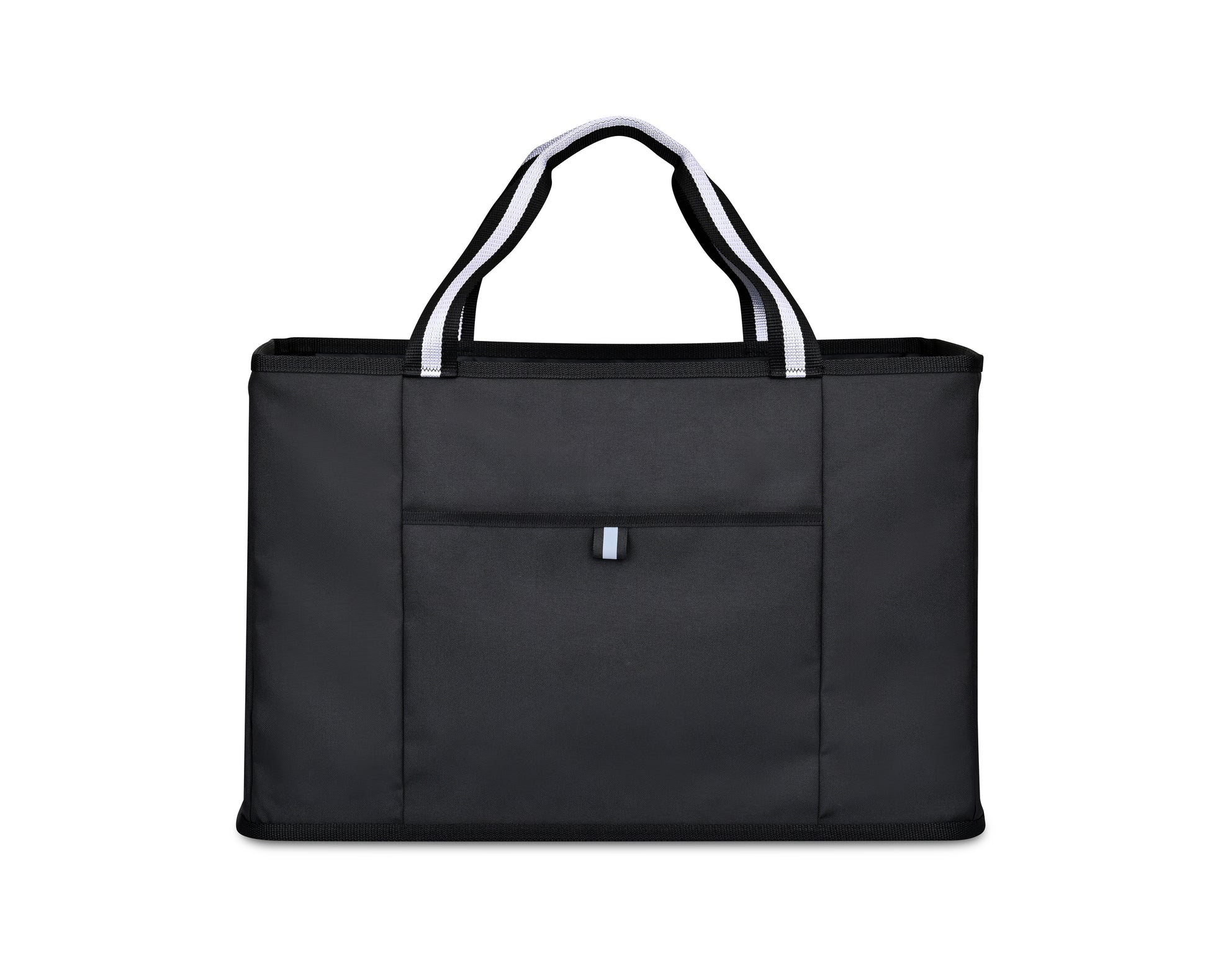 Black Structure Utility Tote plain