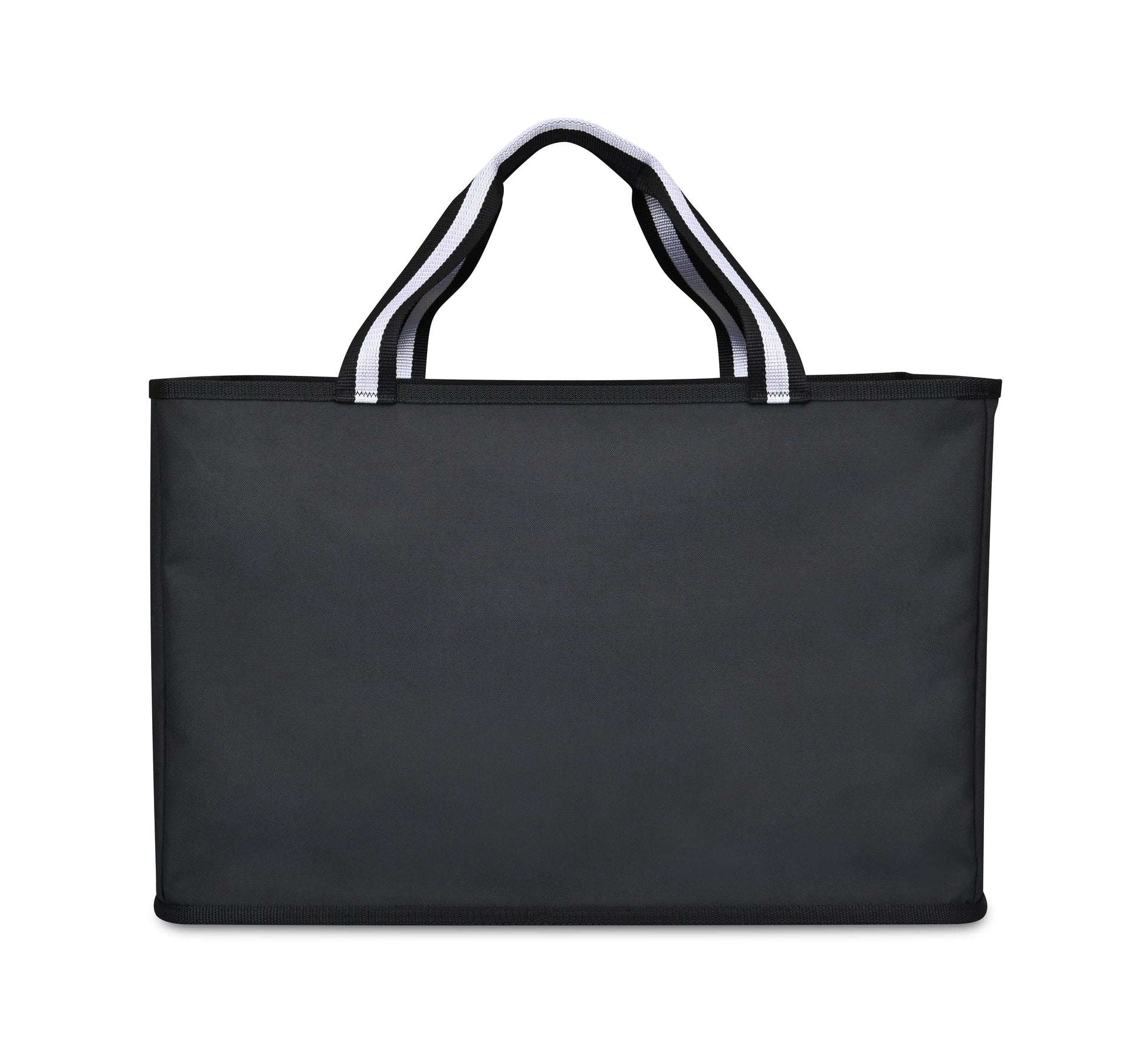 Black Structure Utility Tote plain