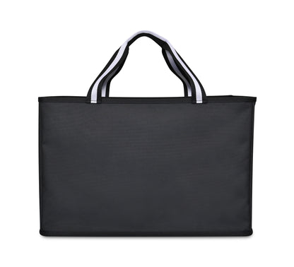 Black Structure Utility Tote plain