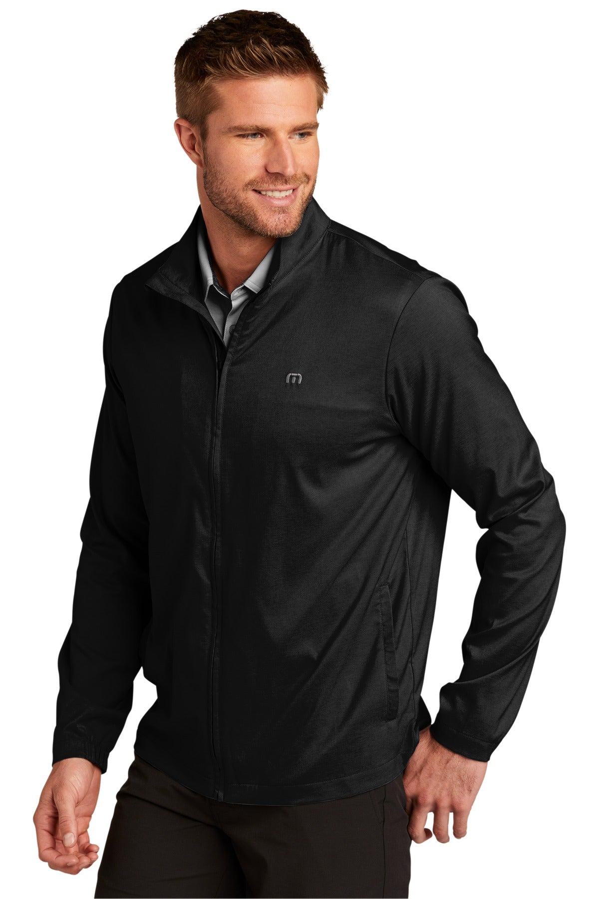 Black TravisMathew Surfside Full-Zip Jacket. TM1MU422