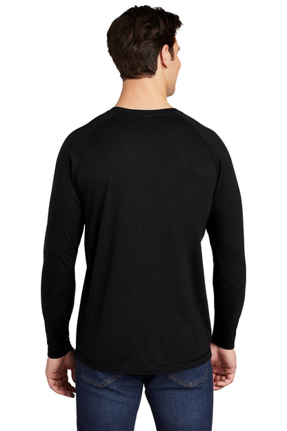 Black Triad So Sport-Tek PosiCharge Long Sleeve Tri-Blend Wicking Raglan Tee ST400LS