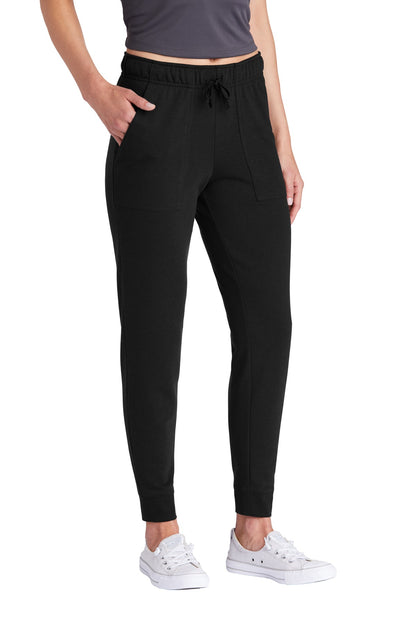 Black Triad So Sport-Tek Women's PosiCharge Tri-Blend Wicking Fleece Jogger LST299