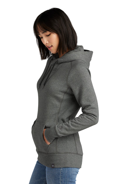 Black Twist New Era Women's French Terry Pullover Hoodie. LNEA500