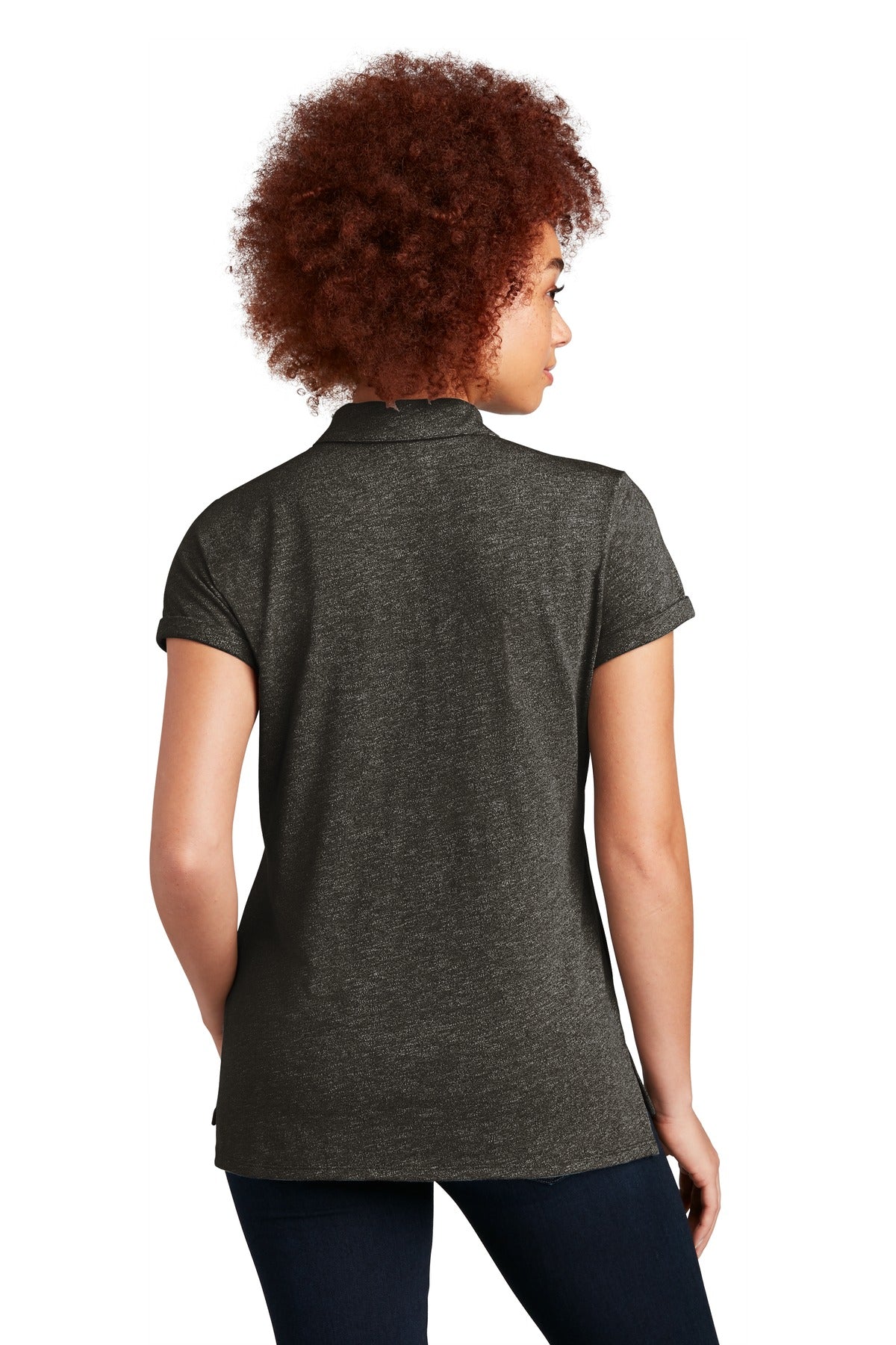 Black Twist New Era Women's Slub Twist Polo LNEA301