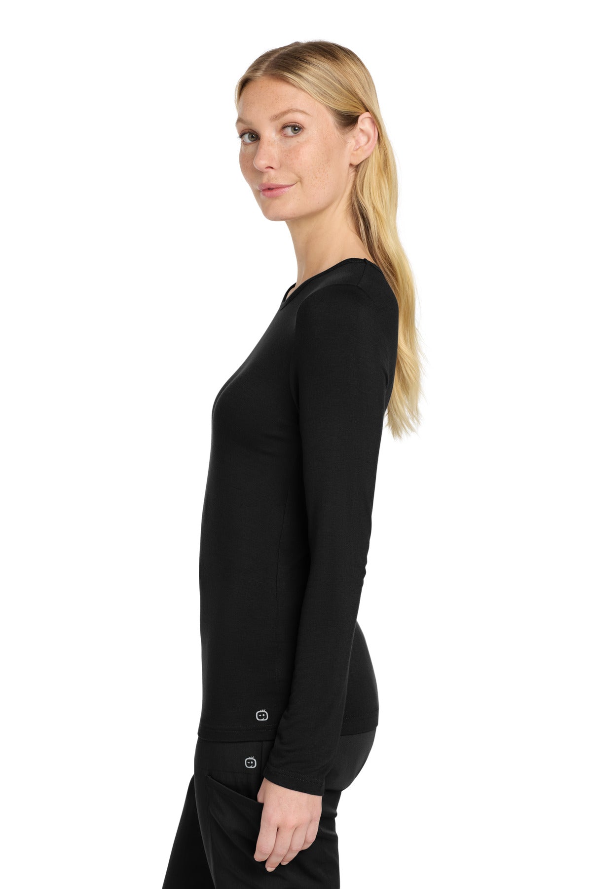 Black Wink Women's Long Sleeve Layer Tee WW4029