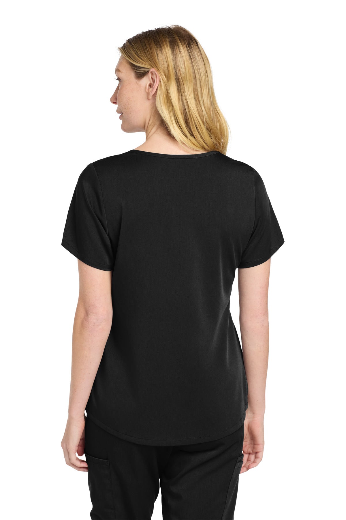 Black Wink Women's Premiere Flex Mock Wrap Top WW4268