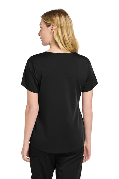 Black Wink Women's Premiere Flex Mock Wrap Top WW4268