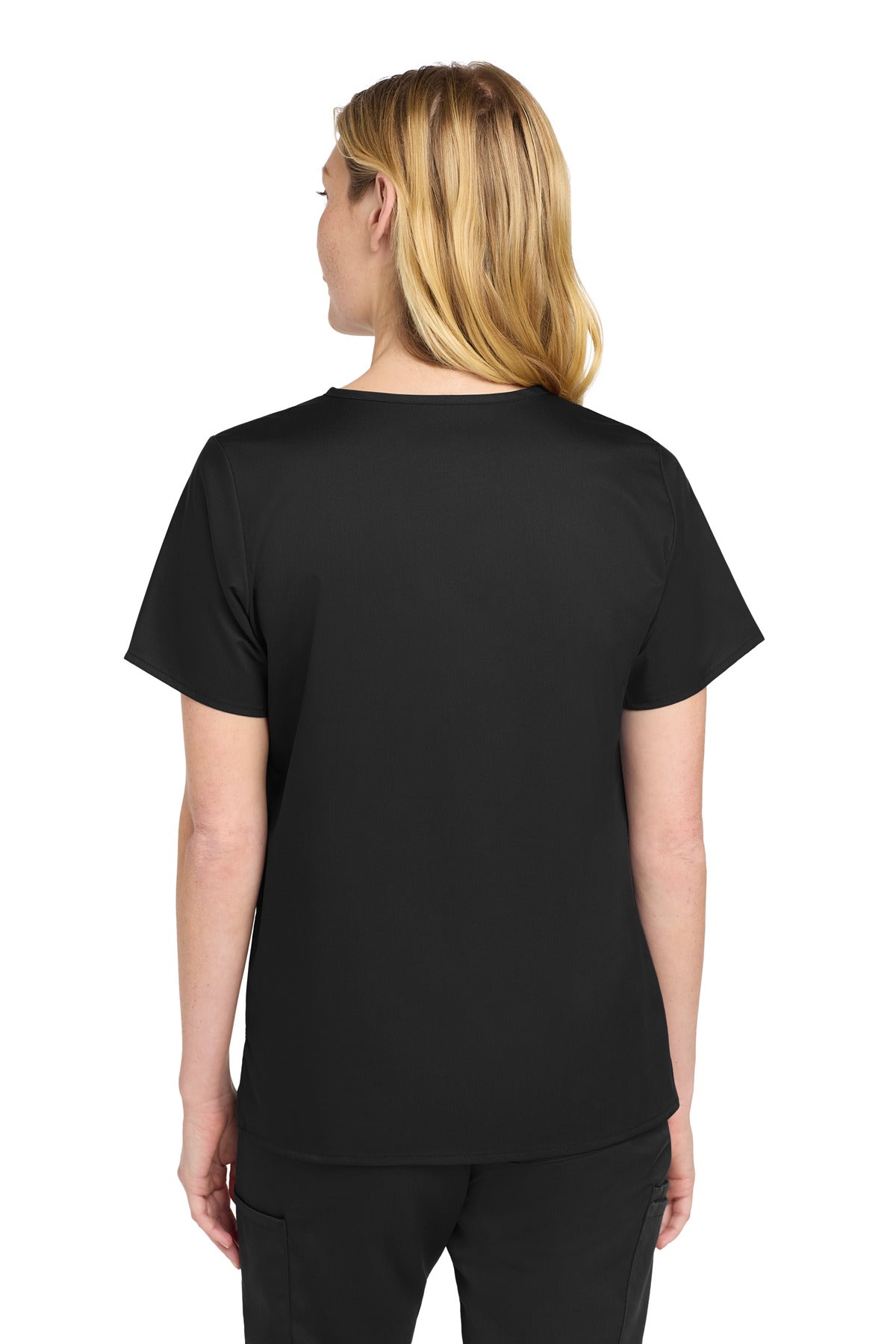 Black Wink Women's WorkFlex Mock Wrap Top WW4760