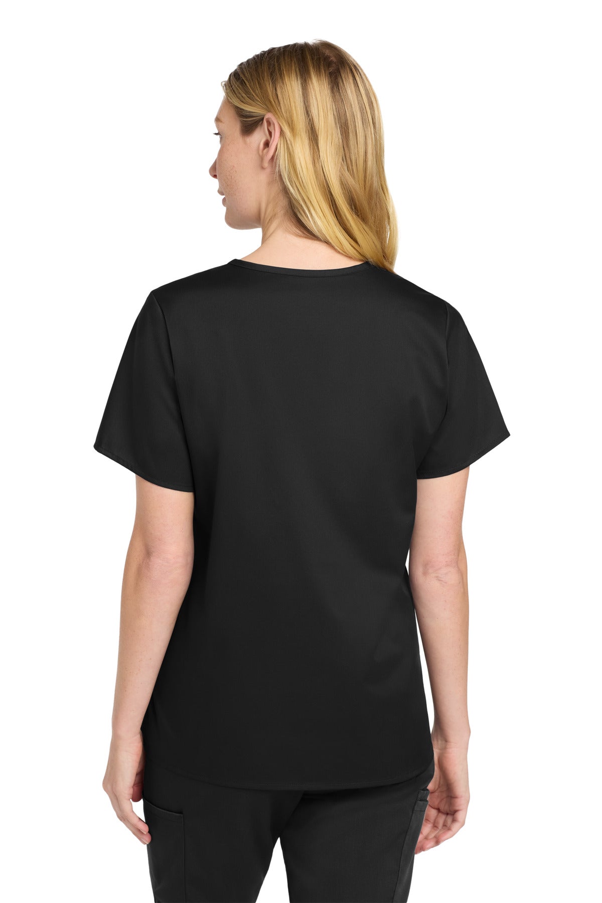 Black Wink Women's WorkFlex V-Neck Top WW4560