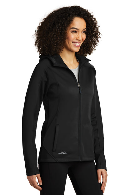Black/Black Eddie Bauer Women's Trail Soft Shell Jacket. EB543