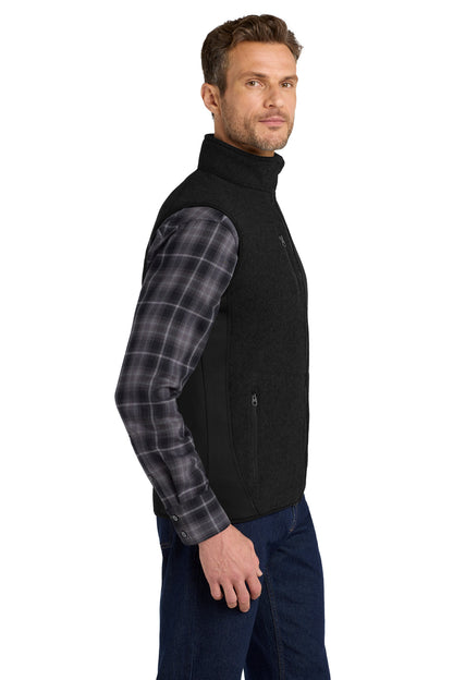 Black/Black Port Authority R-Tek Pro Fleece Full-Zip Vest. F228