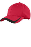 Black/Graphite Sport-Tek Pique Colorblock Cap. STC24
