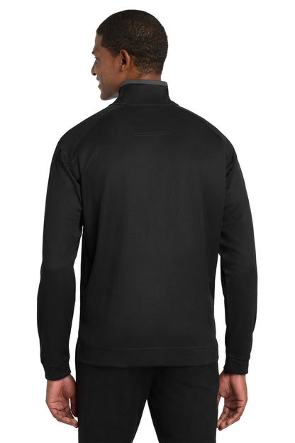 Black/Iron Gry Port Authority Vertical Texture 1/4-Zip Pullover. K805