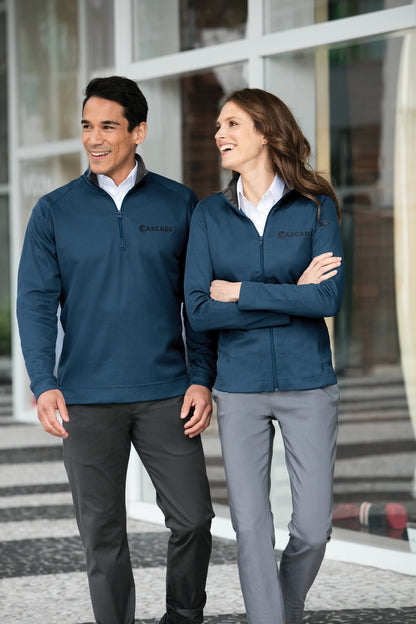 Black/Iron Gry Port Authority Vertical Texture 1/4-Zip Pullover. K805
