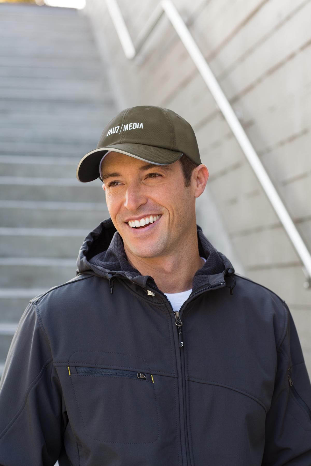 Black/Stone Port Authority Dry Zone Cap. C838