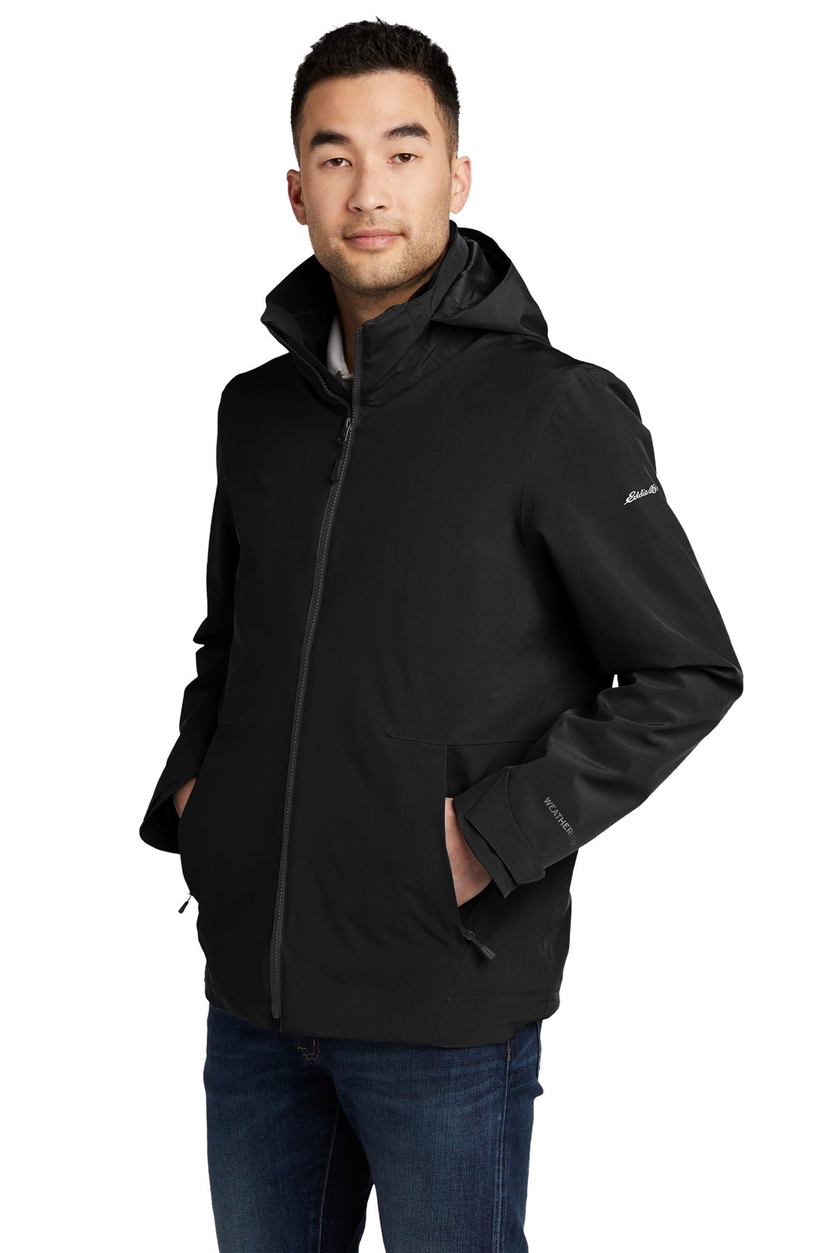 Black/Storm Gy Eddie Bauer WeatherEdge 3-in-1 Jacket EB656