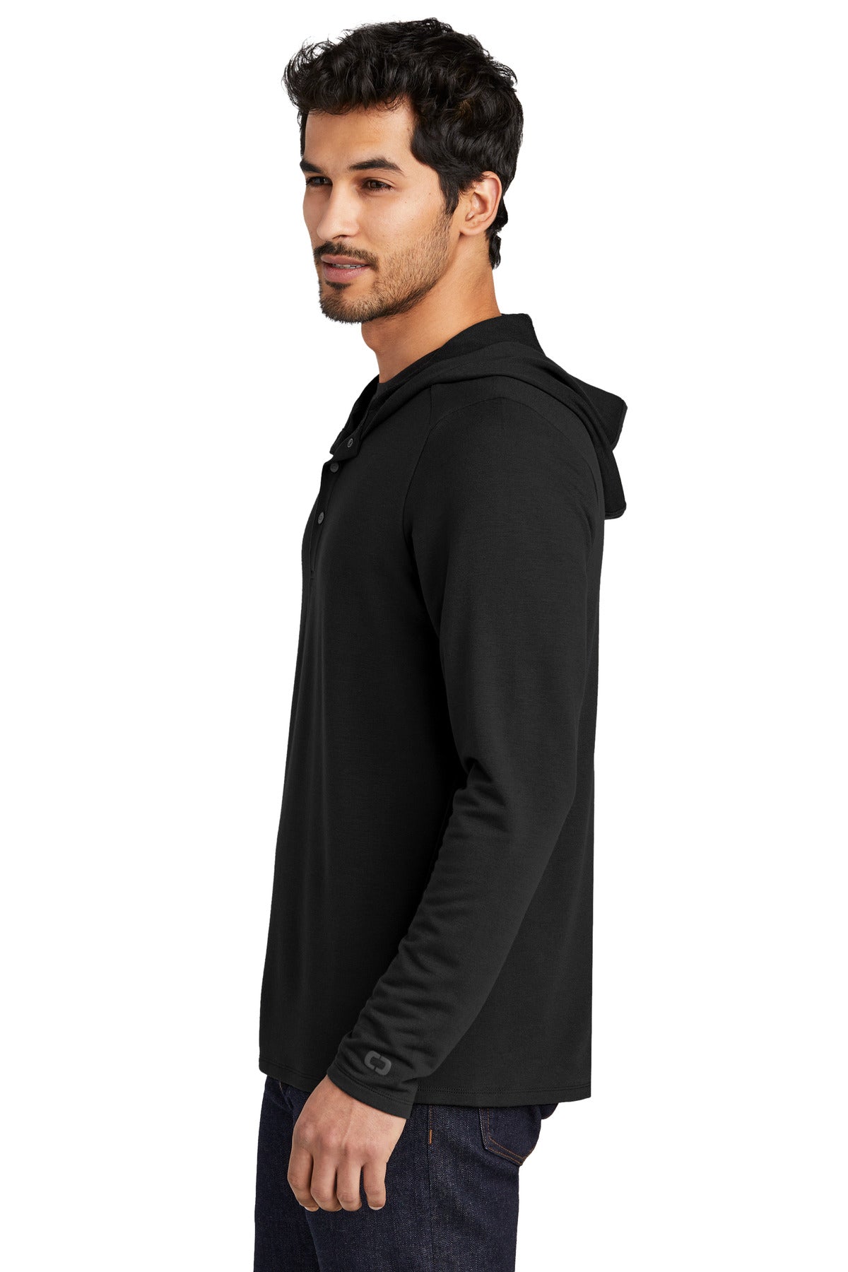 Blacktop OGIO Luuma Flex Hooded Henley OG826