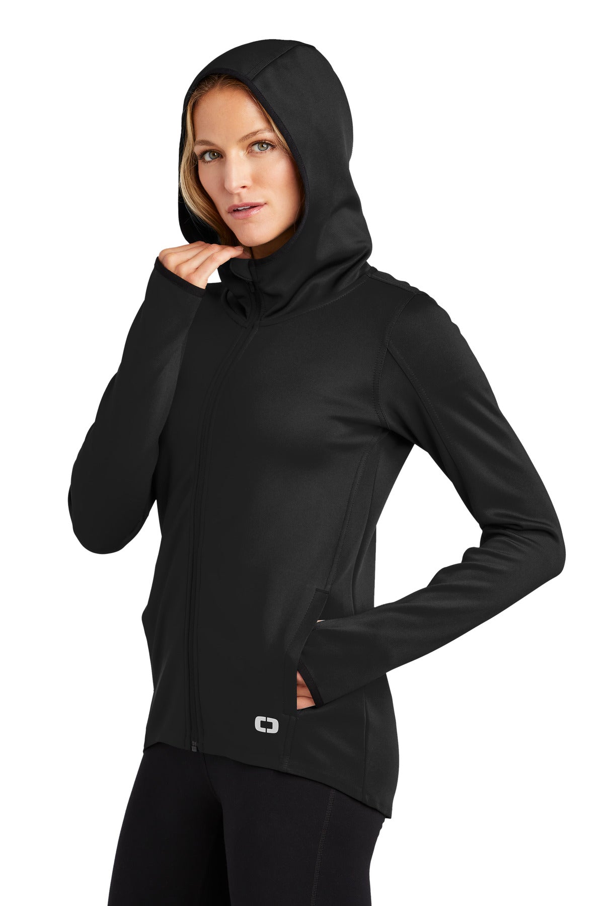 Blacktop OGIO Women's Stealth Full-Zip Jacket. LOE728