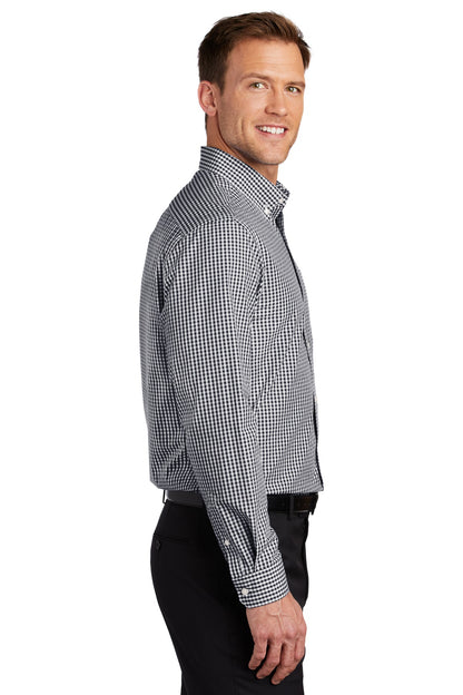 Black/White Port Authority Broadcloth Gingham Easy Care Shirt W644