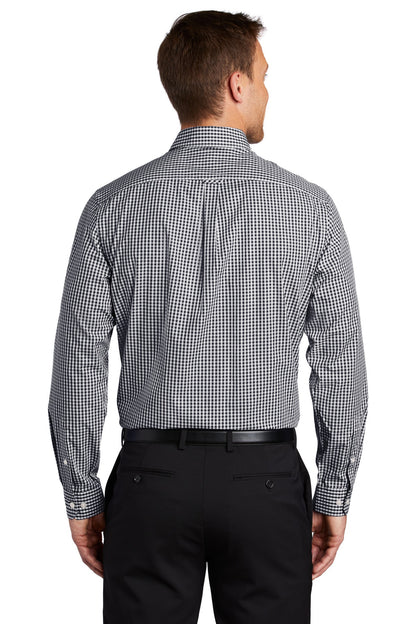 Black/White Port Authority Broadcloth Gingham Easy Care Shirt W644
