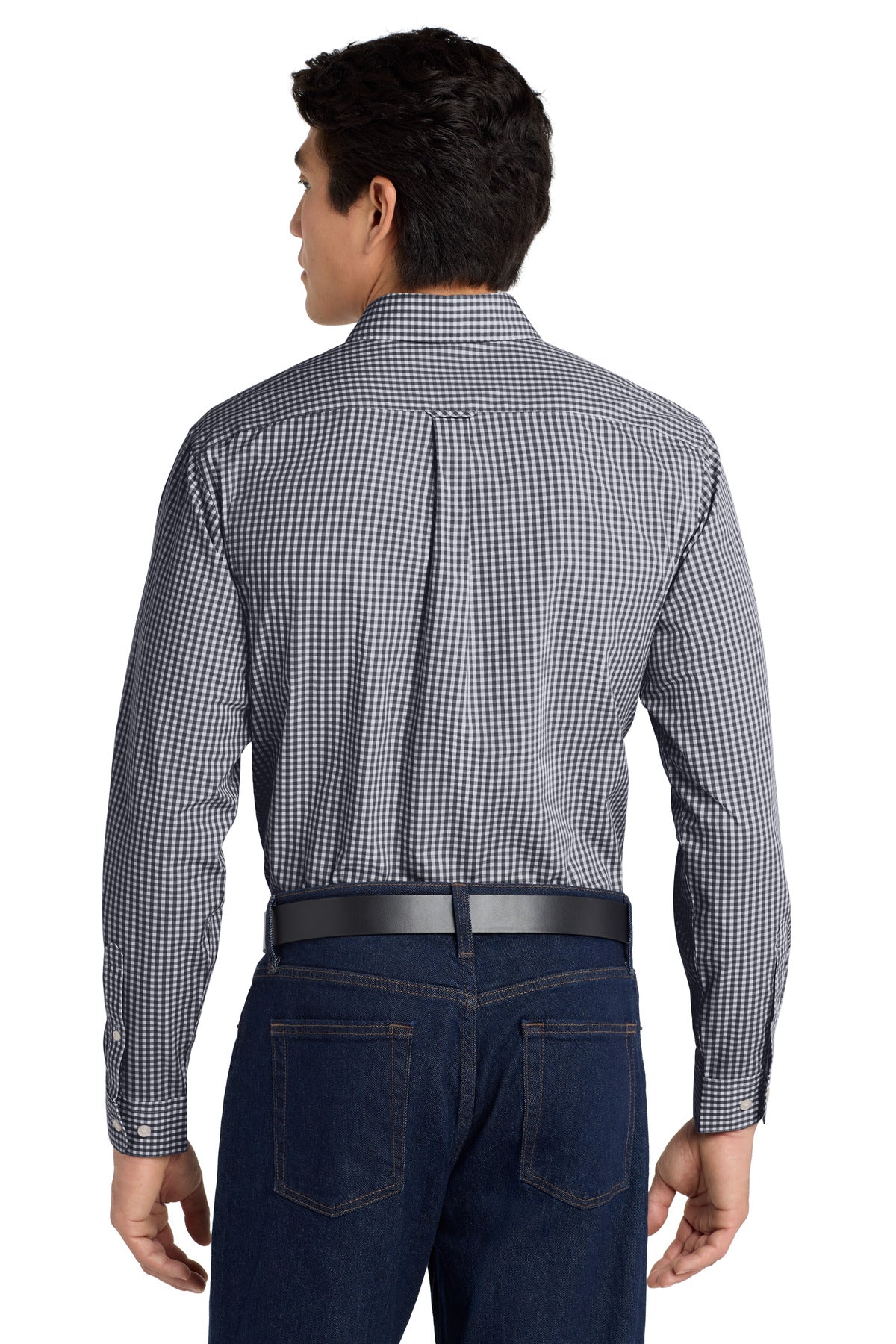 Black/White Port Authority Broadcloth Gingham Easy Care Shirt W644