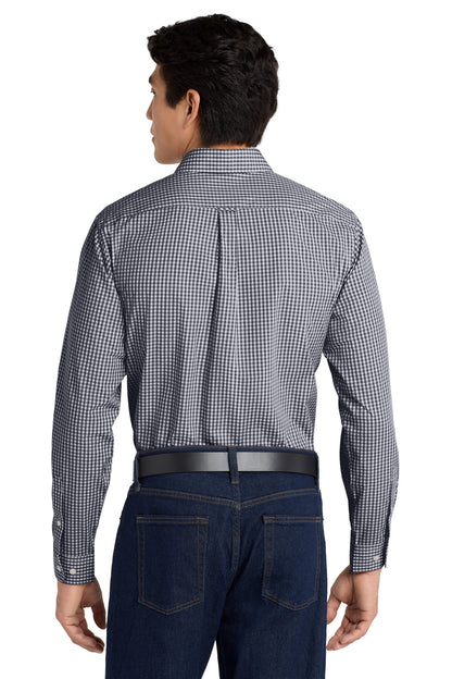 Black/White Port Authority Broadcloth Gingham Easy Care Shirt W644