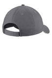 Black/White Port & Company Unstructured Sandwich Bill Cap. C919