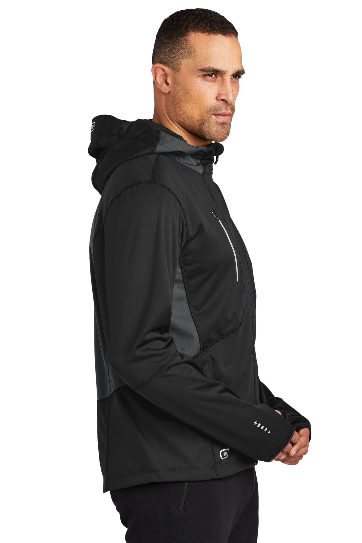 Blcktp/Gear Gy OGIO Pivot Soft Shell. OE721