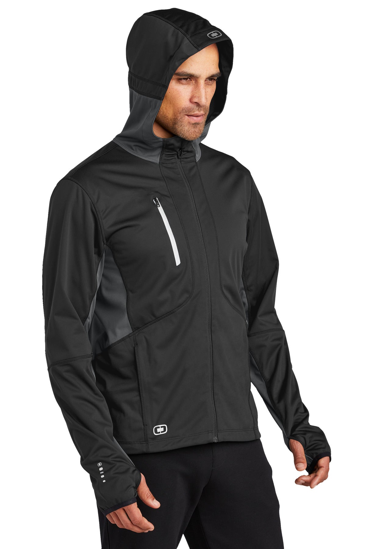 Blcktp/Gear Gy OGIO Pivot Soft Shell. OE721