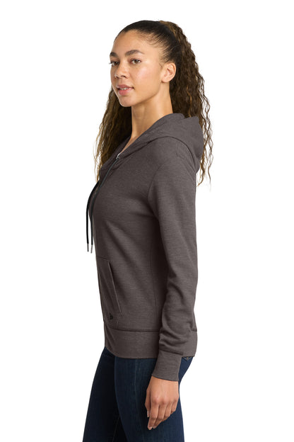 BlkHthr New Era Women's Thermal Full-Zip Hoodie LNEA141