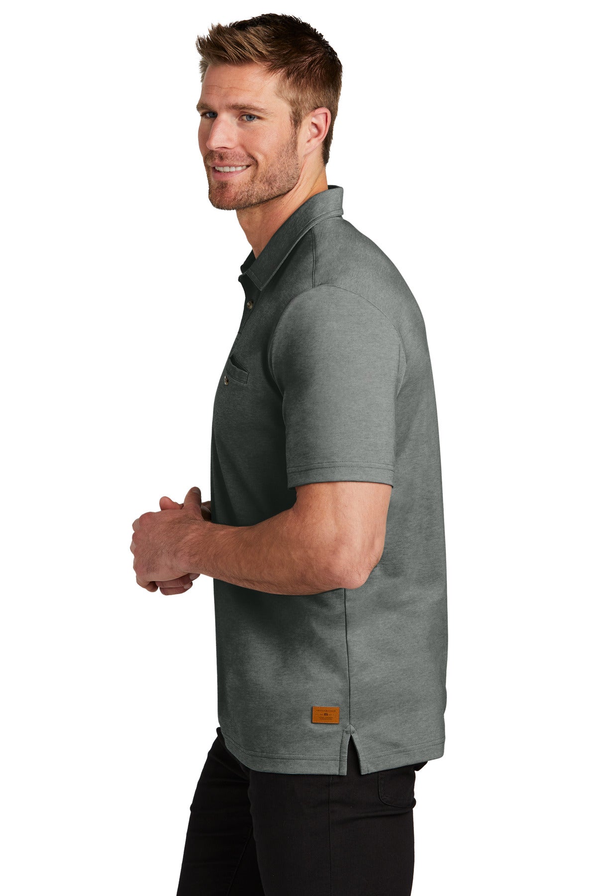 BlkHthr TravisMathew Sunsetters Pocket Polo TM1MZ344