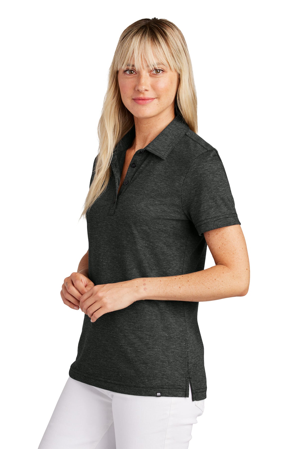 BlkHthr TravisMathew Women's Sunnyvale Polo TM1LD005