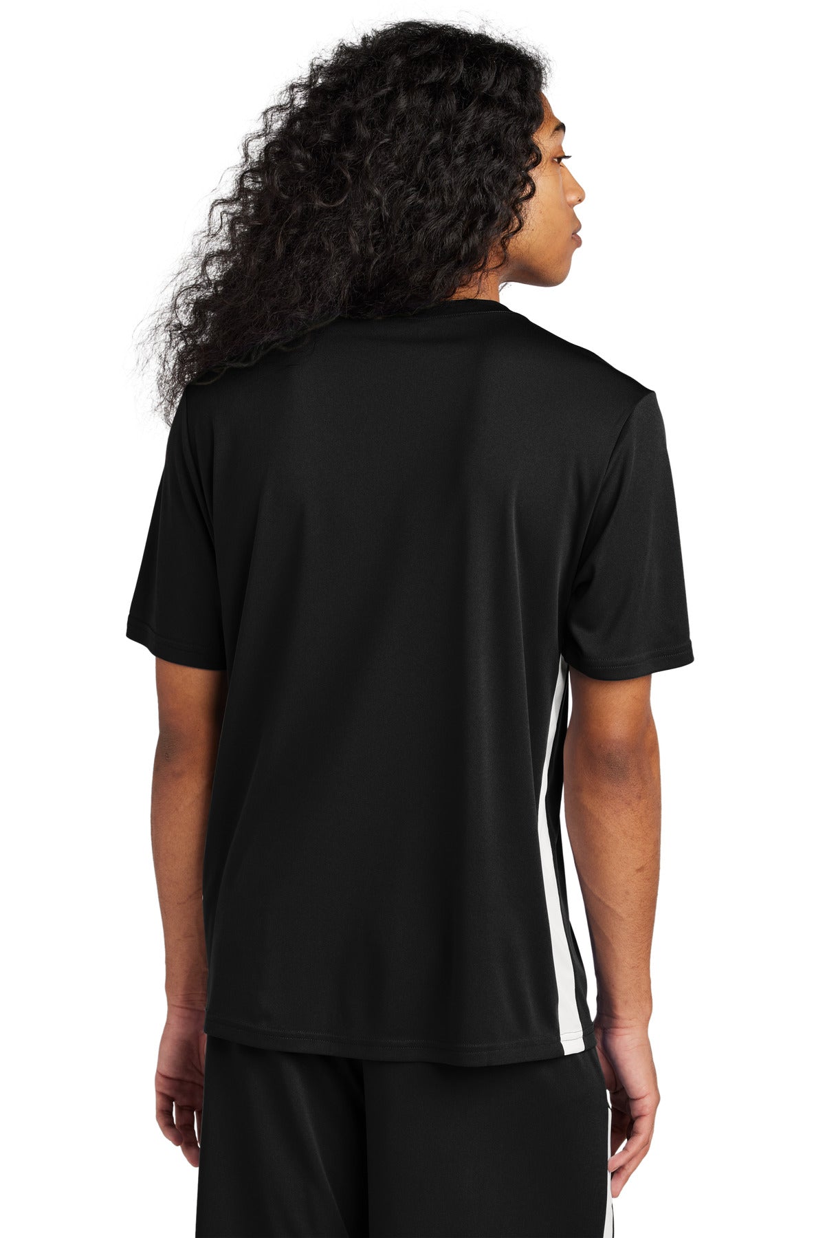 Blk/White Sport-Tek Competitor United V-Neck ST101