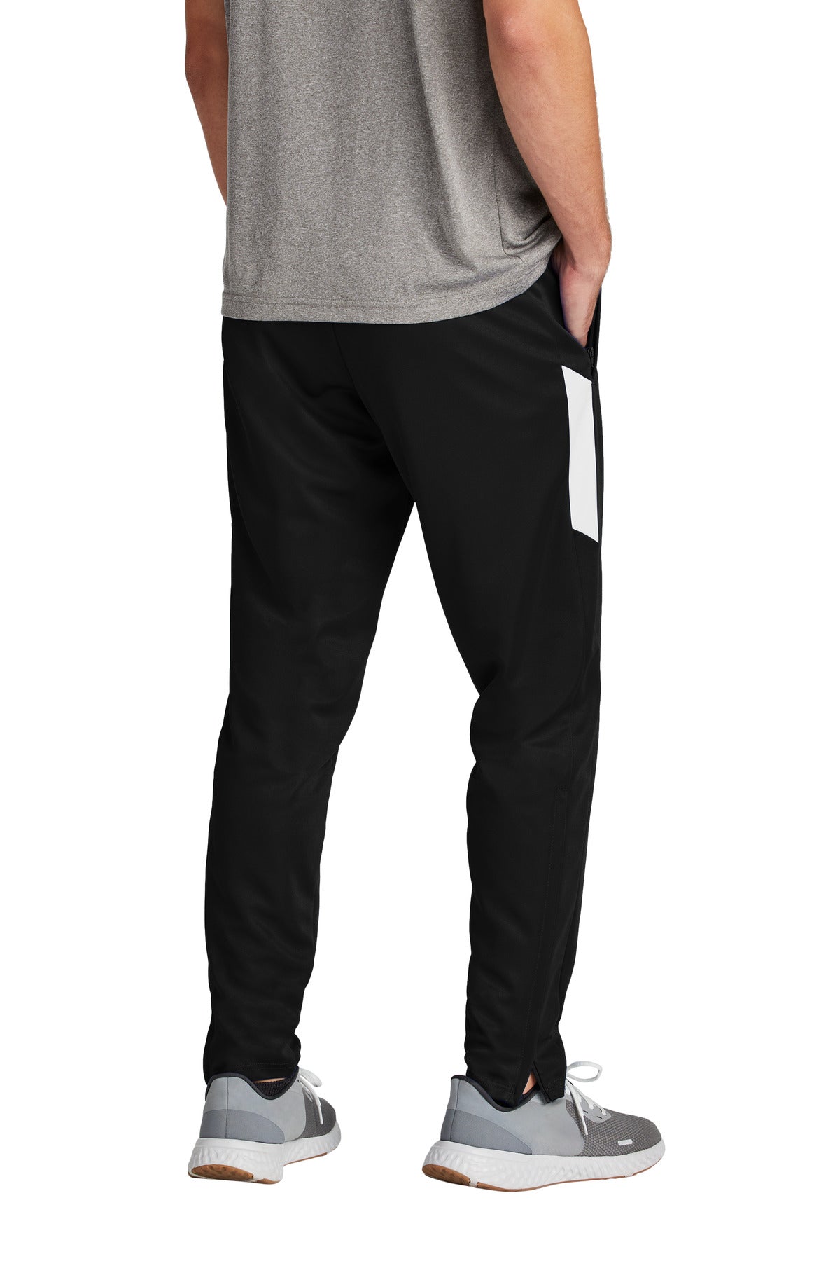 Blk/White Sport-Tek Travel Pant PST800