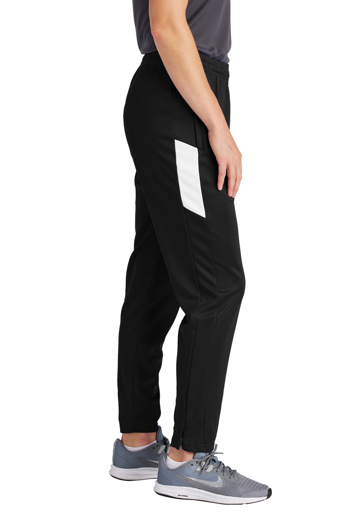 Blk/White Sport-Tek Women's Travel Pant LPST800