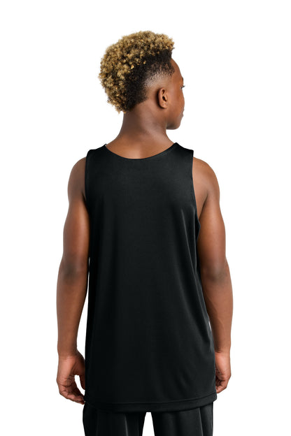 Blk/White Sport-Tek Youth PosiCharge Competitor Rev Tank YST551