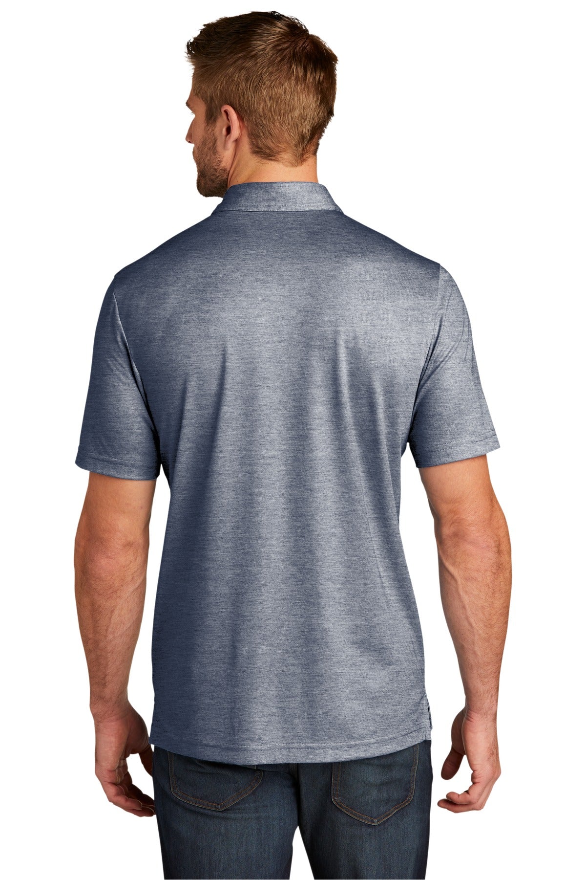 BlNightsHt TravisMathew Oceanside Heather Polo. TM1MU412