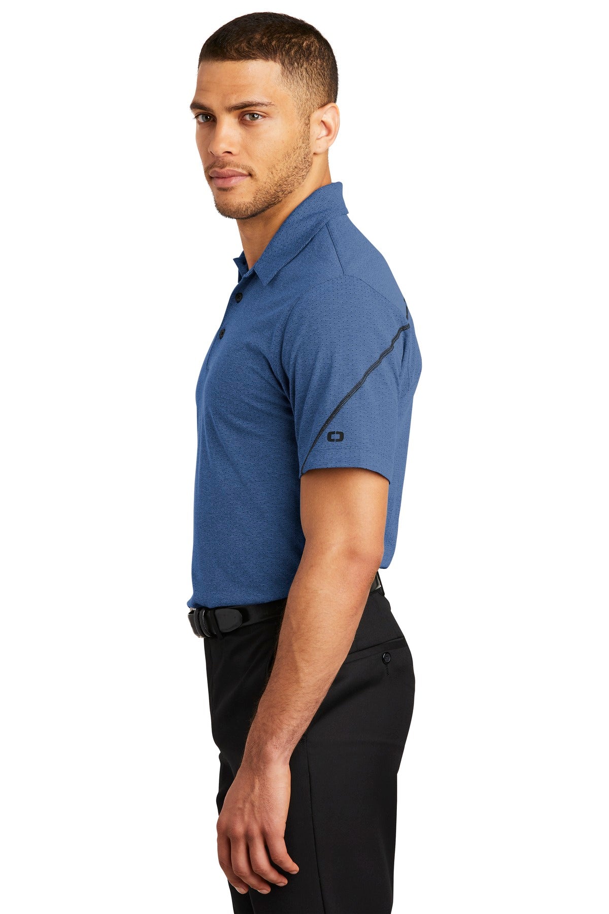 Blue Hthr OGIO Tread Polo. OG135