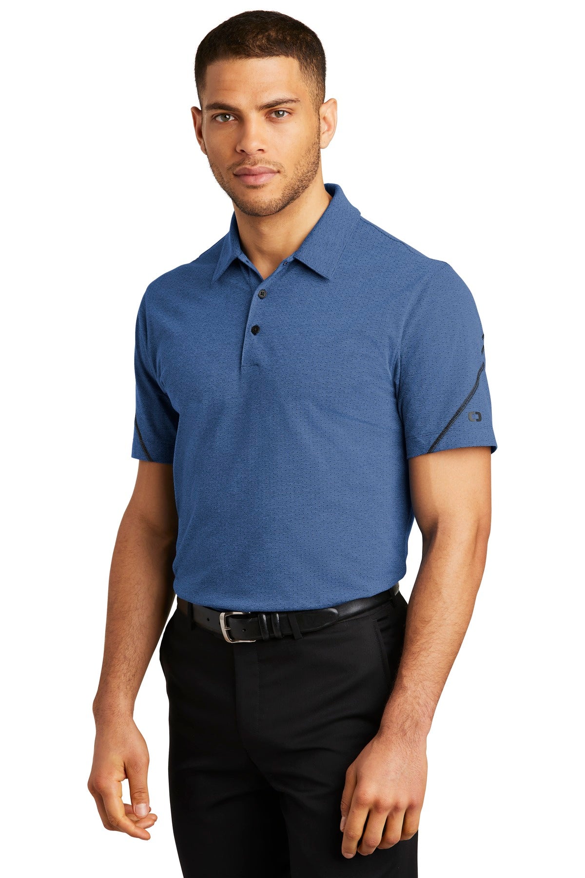 Blue Hthr OGIO Tread Polo. OG135