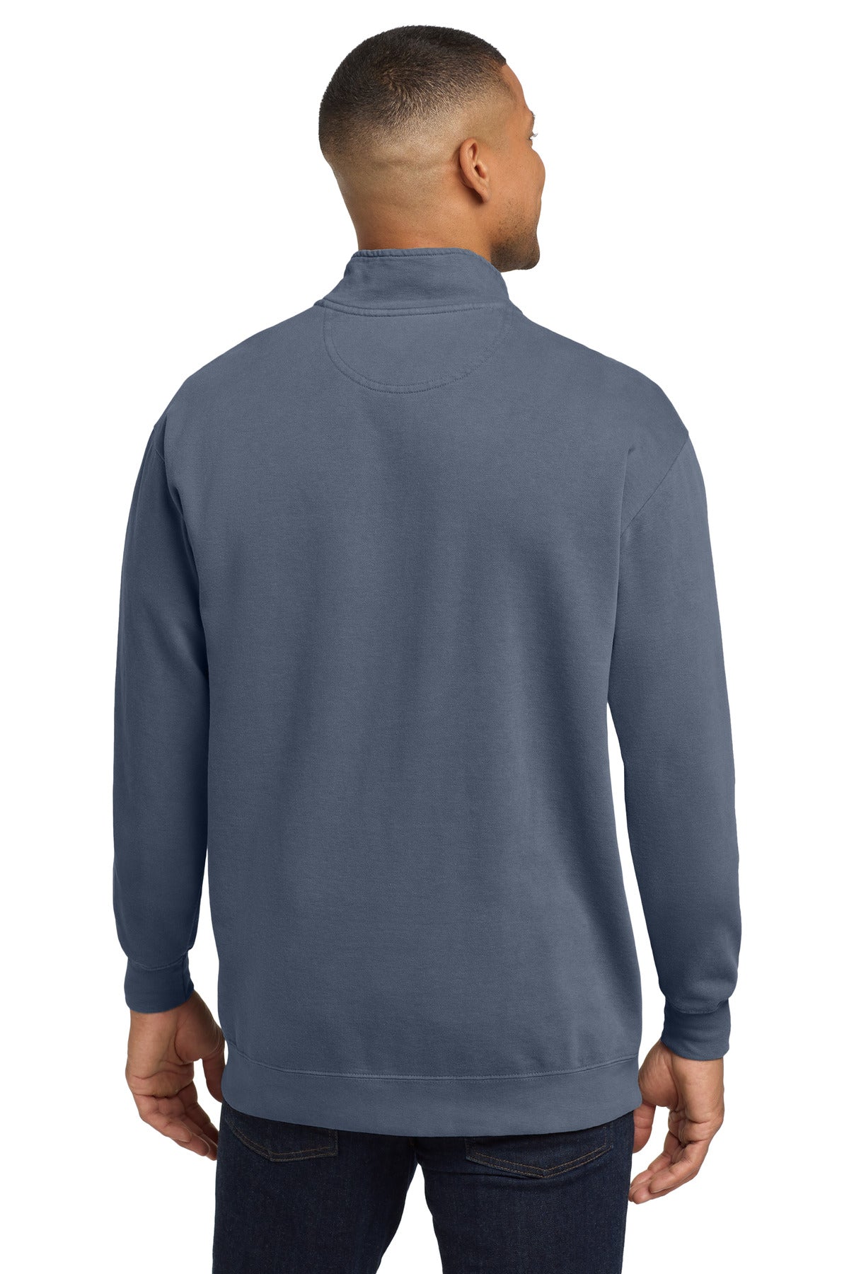 Blue Jean COMFORT COLORS Ring Spun 1/4-Zip Sweatshirt. 1580