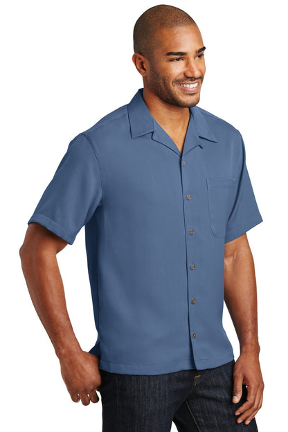 Blue Port Authority Easy Care Camp Shirt. S535