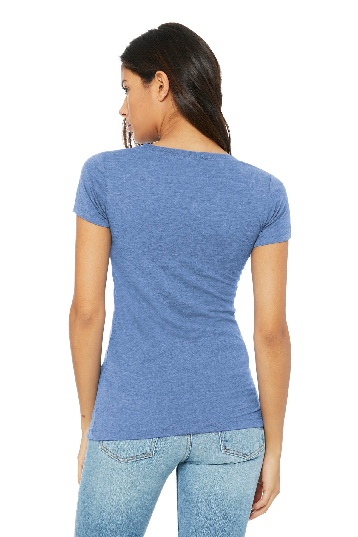 Blue TB BELLA+CANVAS Women's Triblend Short Sleeve Tee. BC8413