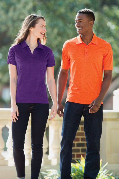 Blue Wake Hthr Sport-Tek Heather Contender Polo. ST660