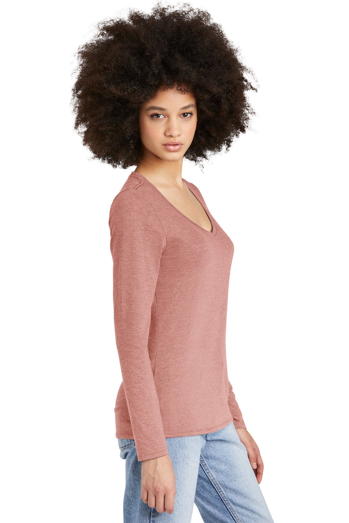 BlustFrost District Women's Perfect Tri Long Sleeve V-Neck Tee DT135