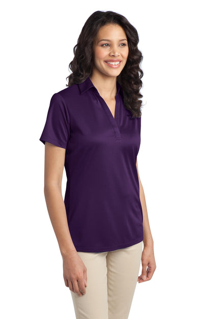 Bright Purple Port Authority Women's Silk Touch Performance Polo. L540