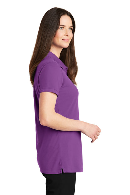 Bright Violet Port Authority Women's EZCotton Polo. LK8000