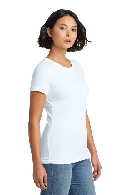 Bright White District Women's Perfect Weight Tee. DM104L